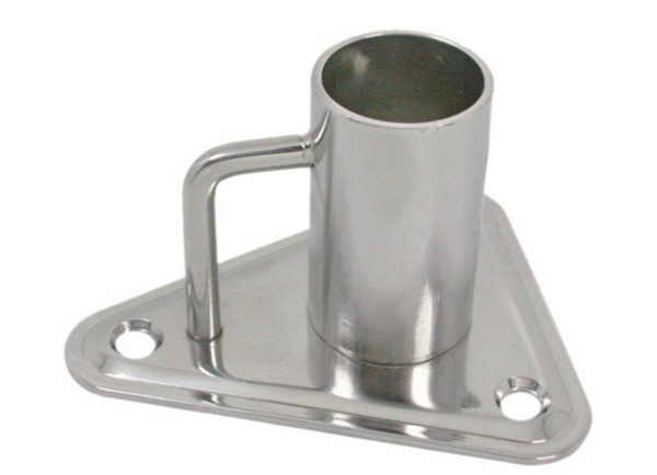 Proboat Triangular Stainless Steel Stanchion Base – 0º