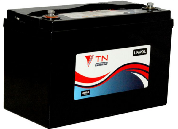 TN Power 12V 100Ah Lithium Leisure Battery for Camper, Motorhome & Boat