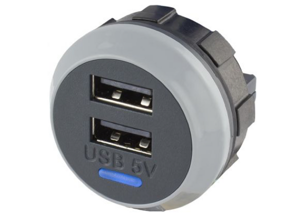 Alfatronix Powerverter USB Charger 12/24V DC 5A DC 2 x Output
