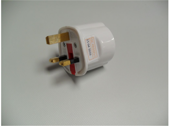 Bravo 3 Pin Travel Plug - Suitable for all Bravo 240V Pumps