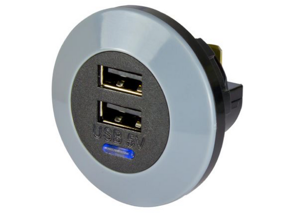 Alfatronix Powerverter USB Charger 12/24V DC 5A DC F/Fit 2 x Output