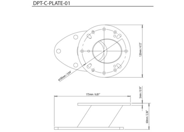Scanstrut Modular Dual PowerTower Camera Plate 1 - DPT-C-PLATE-01