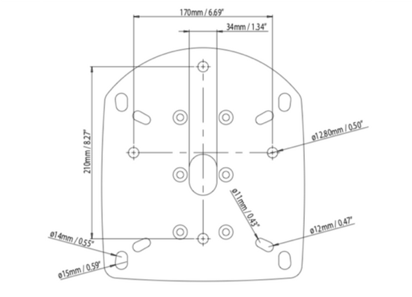 Scanstrut Open Array Plate 1 - DPT-OA-PLATE-01