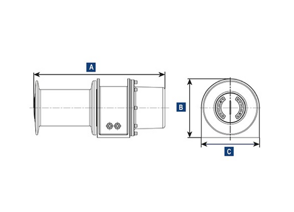 Lewmar Tender Garage Winch 24V 1KW