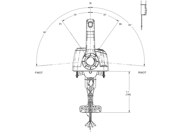 Teleflex Control Chart Seastar/Teleflex Xtreme Series - Dual Top Mount Control - Chrome - 3 V ...
