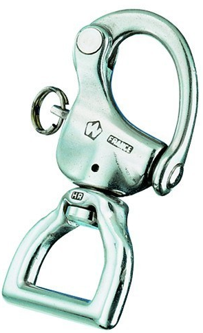 Wichard Stainless Steel Snap Shackle with Webbing Swivel - All Sizes