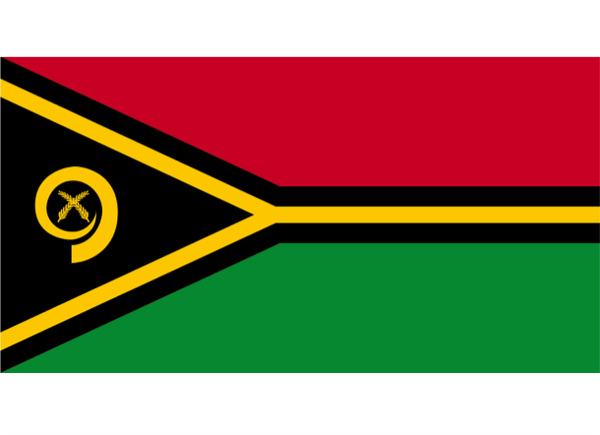 Vanuatu Courtesy Flag Polyester 45 x 30cm