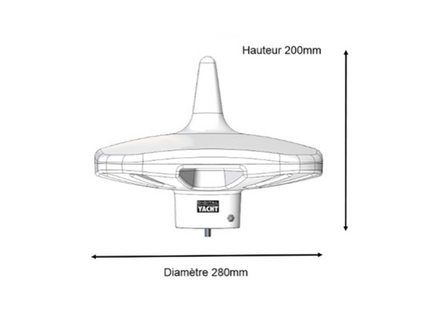 Digital Yacht DTV100 Marine HD TV/FM Antenna System