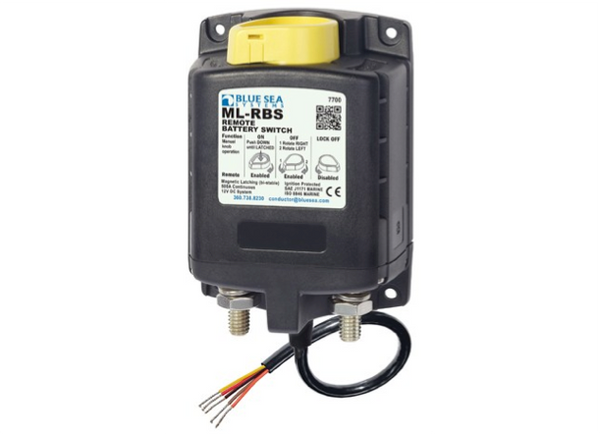 Blue Sea ML Solenoid Switch + Manual Control - 12/24V DC