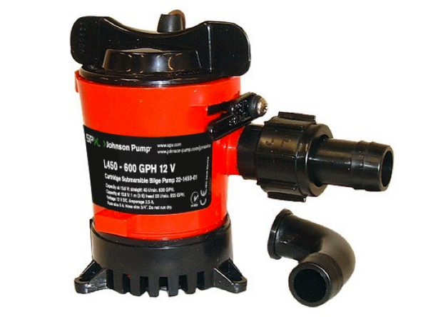 Johnson Cartridge Bilge Pumps Heavy Duty : Models L500, L550, L650, L750 12 or 24V