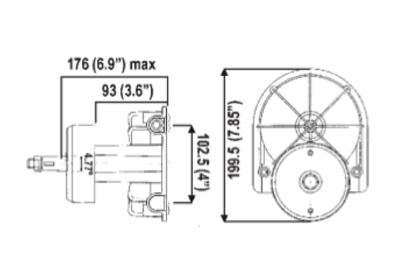 Ultraflex T85 Rotary Steering Helm