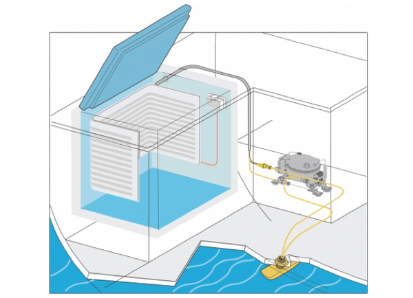 Frigoboat E50362Z  Keel Cooler Long Stud With Protective Zinc Anodes (100mm Max Hull Thickness)