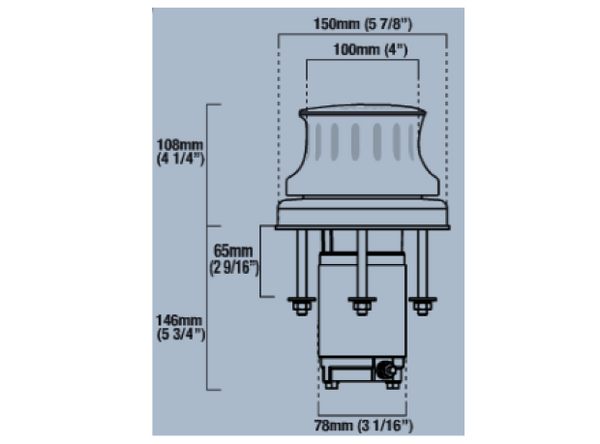 Maxwell AnchorMax 12/24V Capstan 500W