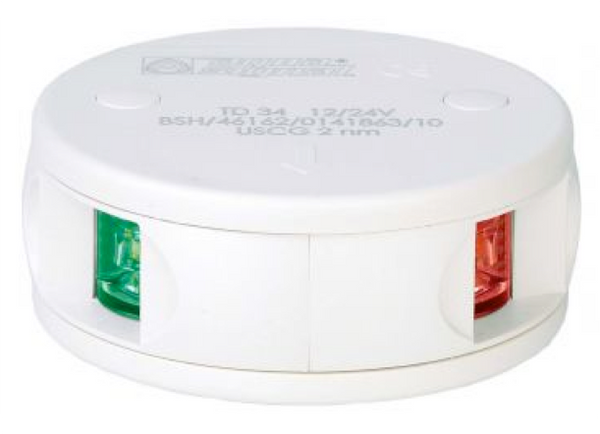 Aqua Signal Series 34 LED - 12/24V Bi-Colour Navigation Light