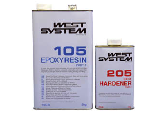 West System B Pack 105 Epoxy Resin + 205 Hardener 6kg