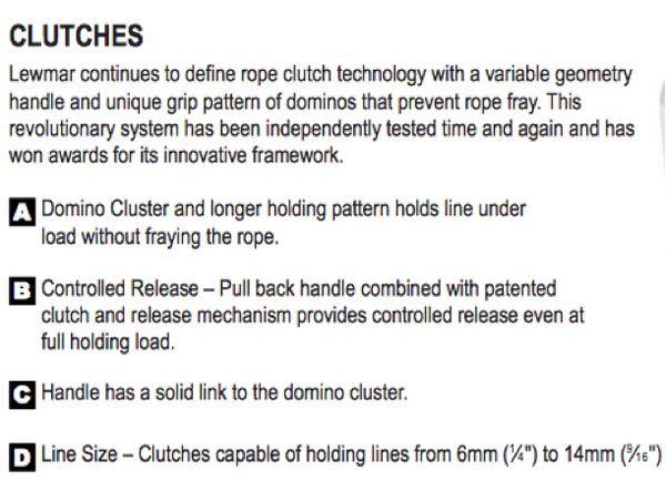 Lewmar DC2 Double Rope Clutch - Black - 3 Rope Size Options