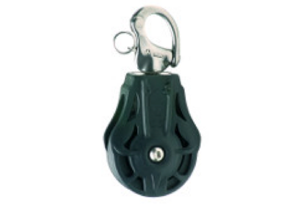 Wichard 55mm Single Block with Swivel Snap Shackle _ Plain or Ball Bearing