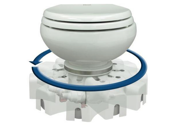 Dometic Electric MasterFlush MF7220 Toilet with Orbit Design - Low Profile - Freshwater Water - 12 V - In Stock