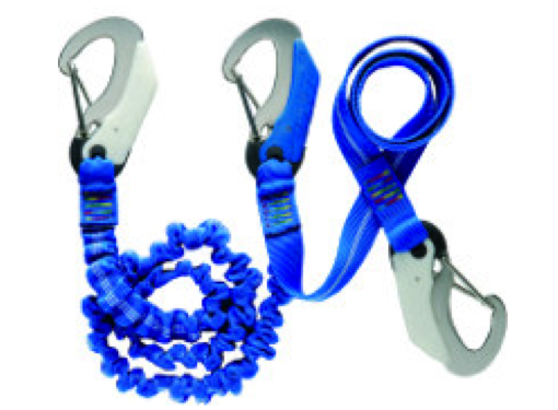 Baltic Safety Line 2 Hook Elasticated - Cordino Elastico Di Sicurezza Con 2 Ganci, 2 Metri, Nero - Foto 2