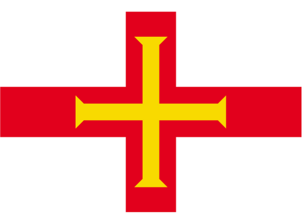 Guernsey Courtesy Flag Polyester 45 x 30cm