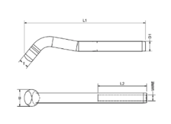 Blue Wave Swage Shroud T Terminal - 8 Sizes