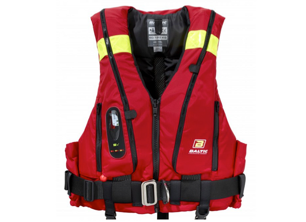 Baltic Hybrid 220 55/165N Buoyancy Aid - Manual- Black or Red - Built in Safety Harness