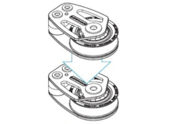 Lewmar HTX Foot Block with Jammer - 2 Sizes