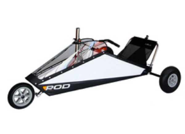 Blokart POD Black including Foot Bar New Channel Type