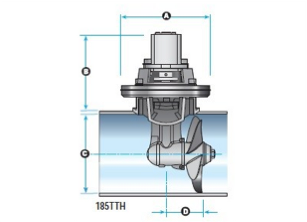 Lewmar 185TTH 7Kw 4.9CC Hydraulic Thruster