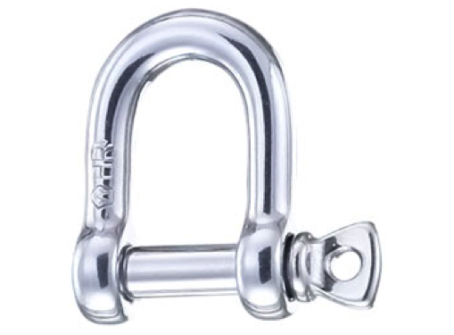 Wichard Stainless Steel D Shackle Captive Pin - All Sizes
