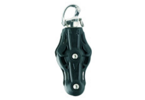 Wichard 70mm Fiddle Block with Swivel Snap Shackle - Plain or Ball Bearing