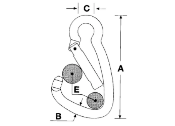 Kong Grab Mooring Hook with Auto Solid Spring Gate