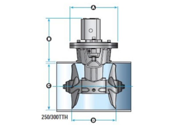 Lewmar 185TTH 7Kw 4.9CC Hydraulic Thruster