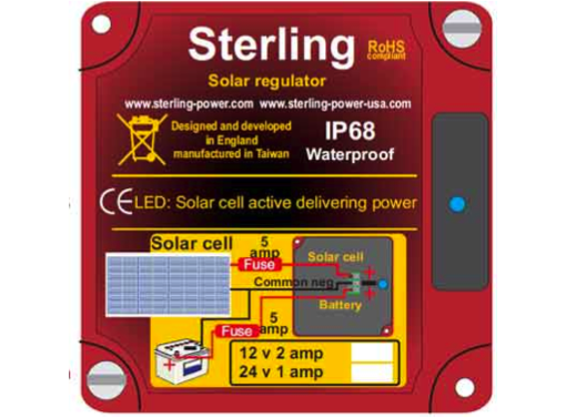 Sterling Solar Regulator 12v 70w Max