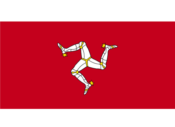 Isle Of Man Courtesy Flag Polyester 45 x 30cm