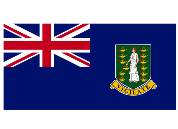 British Virgin Islands Courtesy Flag Polyester 45 x 30cms
