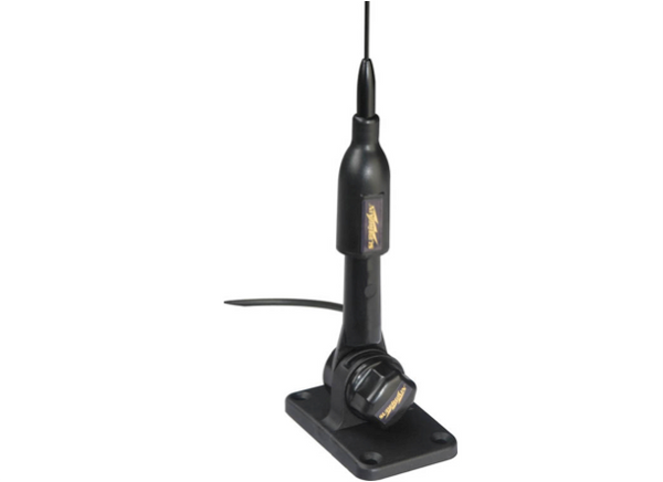 Supergain Target VHF S/S Whip Antenna - 3Db 6M Cable With Ratchet Mount Base