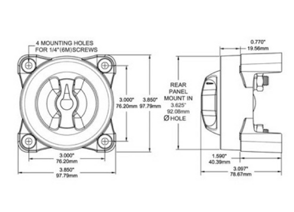 Blue Sea E Series Battery Switch E Selector