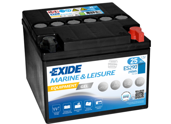 Exide 25Ah Marine and Leisure Equipment Gel Battery