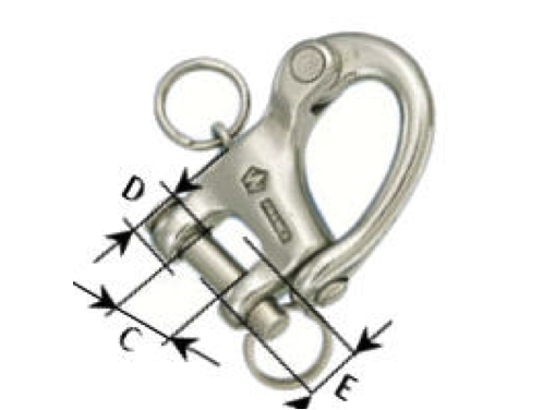 Wichard HR Stainless Steel Snap Shackle with Clevis Pin