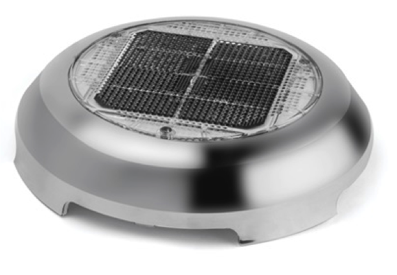 Nicro 3" Stainless Steel Day/Night Plus Solar Vent - New Stock October 2022