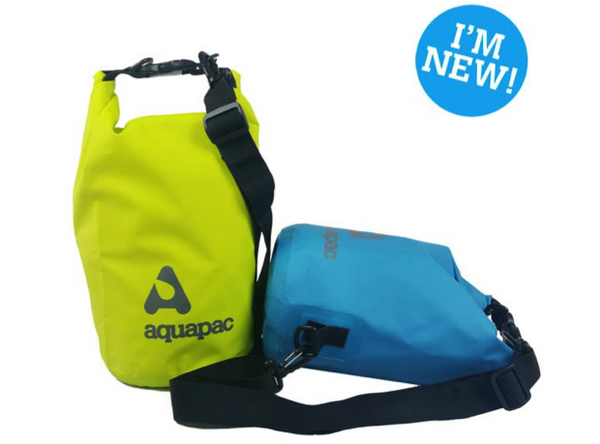 Aquapac Trailproof Heavyweight Drybags with Shoulder Strap - 7,15 & 25 Litre - Acid Green or Ice Blue