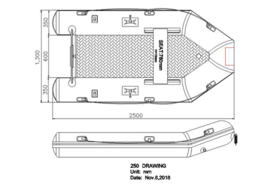 Seago Go Lite 250 Inflatable Tender - 2023 Model - In Stock