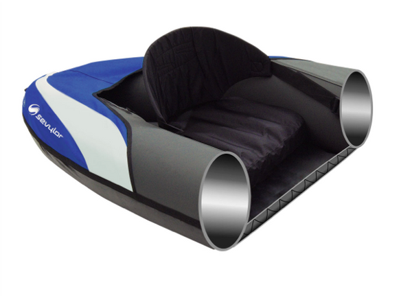 Sevylor Hudson Inflatable Kayak with 2 x Bravo KC Compact Paddles & Bravo 4 Pump - 2 + 1 Persons - New 2024 Model