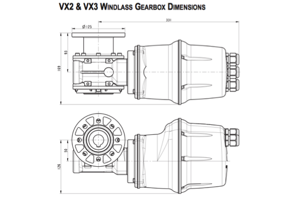 Lewmar Windlass VX2 Gypsy  3 Models