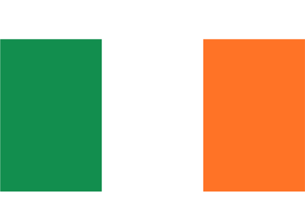 Ireland Courtesy Flag Polyester 45 x 30cm