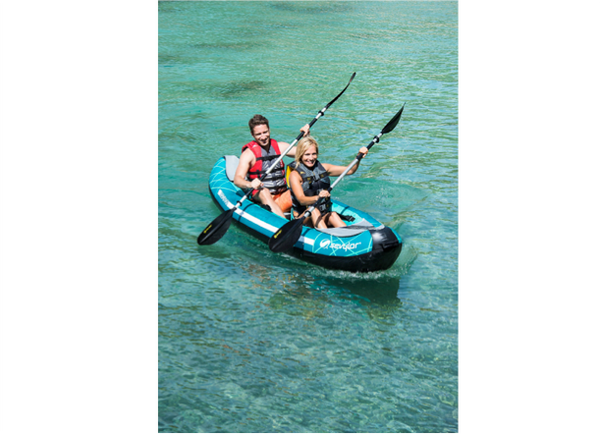 Sevylor Madison Inflatable Kayak with 2 x Bravo KC Paddles & Bravo 4 Pump - 2023 Model- In Stock