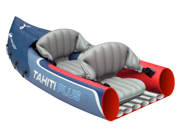 Baltic Inflatable Sevylor Tahiti Plus Inflatable Kayak with 2 x Kayak Paddles, Footpump ...