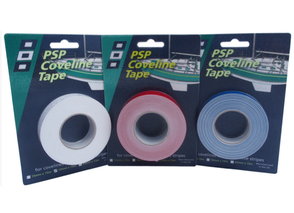 PSP Coveline / Boat Stripe - 25mm x 15m - Various Colours