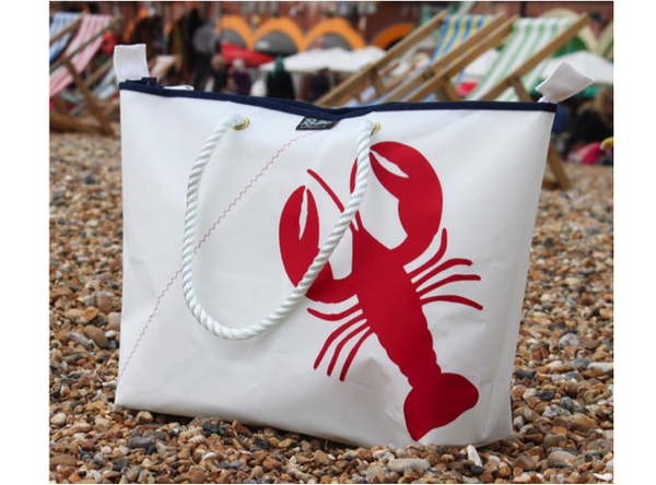 Sailcloth Large Lobster City Shopper with Zip